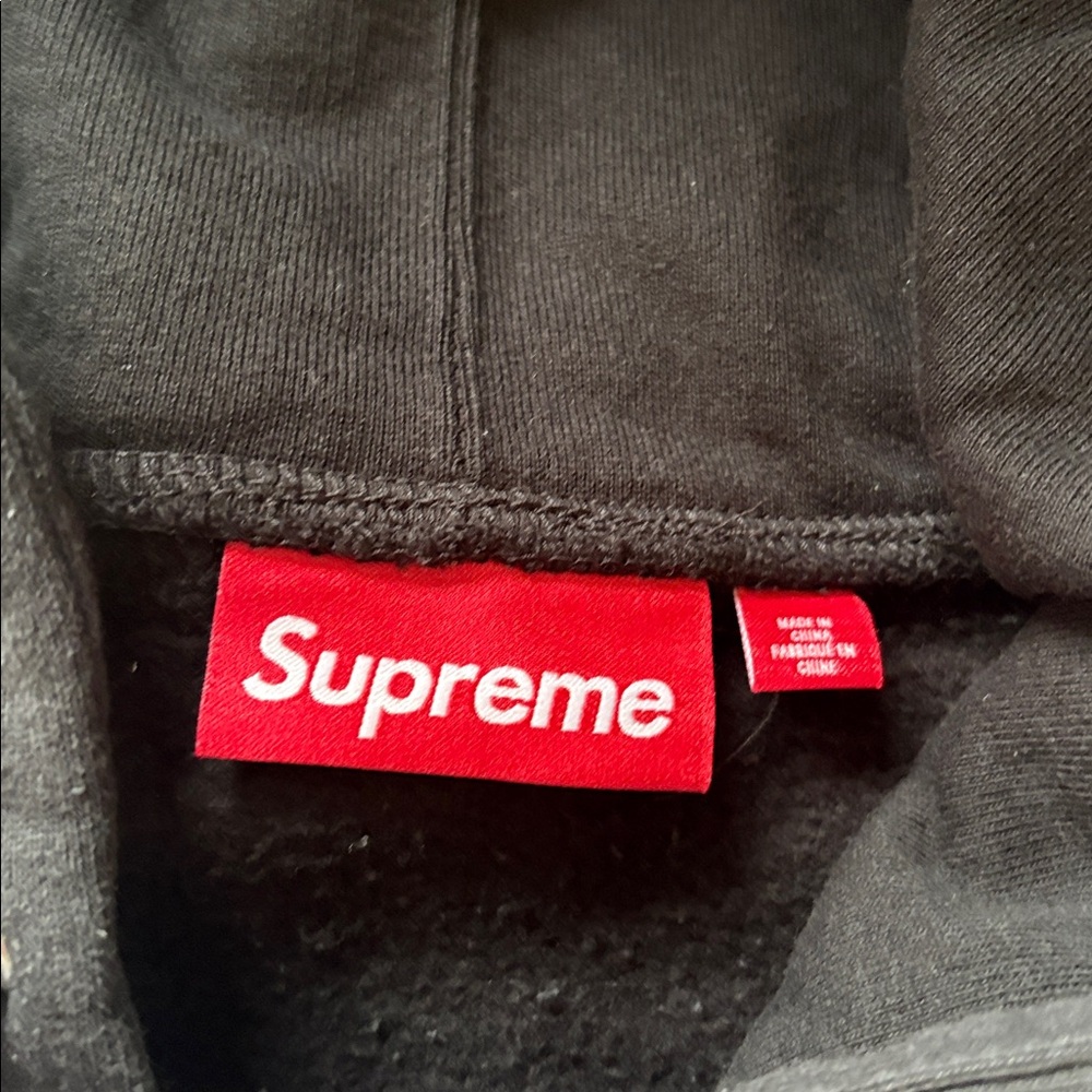 Supreme Warriors Appliqué Zip Up Hoodie Black Size XL Brand New in hand - Picture 15 of 16